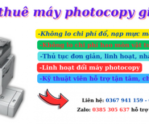 Cho Thuê Máy Photocopy Gía Rẻ Tại Quận Tân Phú