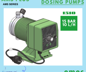 Bơm định lượng EMEC AMS PLUS 1510 FP lưu lượng 10 L/h tại 15 bar