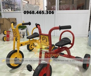 Xe đạp mầm non 3 bánh 2 chỗ ngồi chất lượng cao