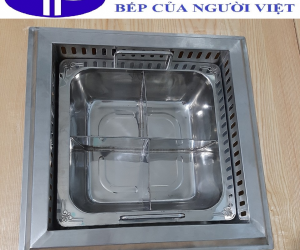 Bếp lẩu 4 ngăn inox 3000w giá rẻ tại Vĩnh Phúc