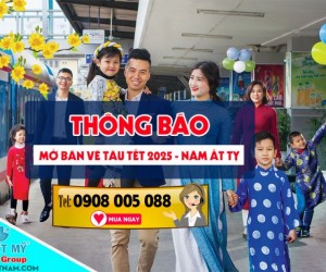 Thông báo mở bán vé tàu Tết 2025 – năm Ất Tỵ 