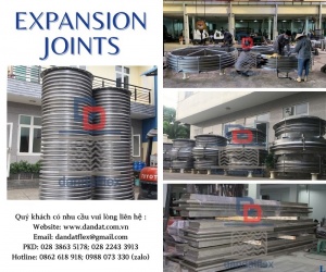 Khớp nối giãn nở inox, ống bù trừ giãn nở, mối nối mềm inox