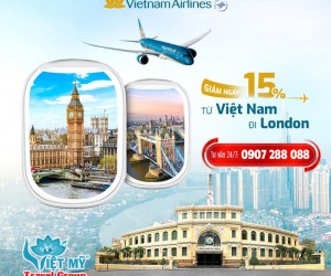 Chỉ từ 26.163.000 VND/khứ hồi bay đến nước Anh 