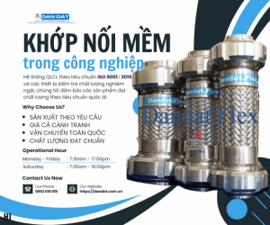 Khớp Nối Mềm Inox- Khớp nối mềm cho đường ống dẫn hơi, Khớp nối giảm rung inox 304