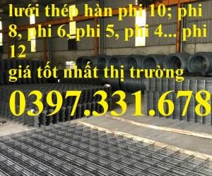 Lưới thép hàn phi 12; Lưới thép hàn đổ bê tông