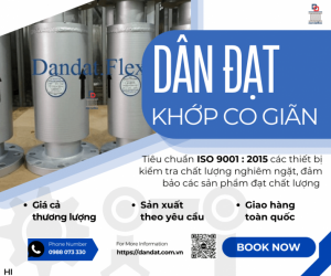 Khớp Nối Giãn Nở Nhiệt Inox, Khớp co giãn cho nồi hơi công nghiệp