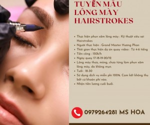 GÓC TUYỂN MẪU LÔNG MÀY HAIRSTROKES  