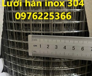 Lưới inox 304 hàn ô vuông 10x10