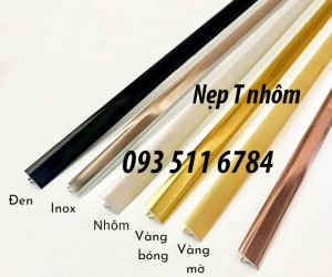 Nẹp nhôm T8mm nẹp chỉ T nối sàn nẹp T Inox màu nẹp U trang trí