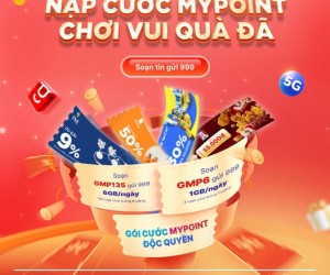 HOT: MyPoint tặng lượt chơi game và data khi đăng ký gói cước