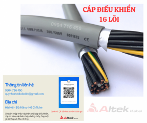 Cáp tín hiệu 16 lõi chống nhiễu Altek Đà Nẵng, Sài Gòn, Hà Nội