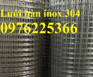 Lưới inox 304 hàn ô vuông