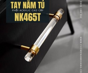 Tay nắm tủ acrylic dạng thanh dài cao cấp NK465T | Zalo 0901 196 552