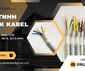 Cáp 5 lõi, Cáp điều khiển, Cáp tín hiệu Altek kabel 300/500v