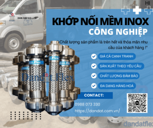 Khớp Nối Mềm Inox Công Nghiệp, Khớp Nối Giảm Rung Inox 304, Khớp nối mềm cho đường ống dẫn hơi