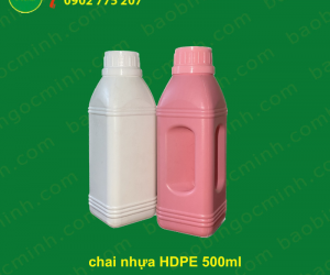 Chai nhựa 500ml có quai đựng nông dược