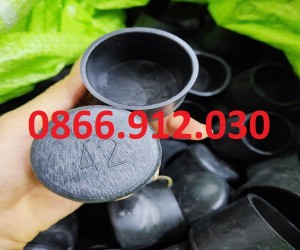 Bịt đầu sắt hộp phi 42mm, nút bịt cao su