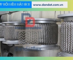 Khớp nối mềm nối bích, khớp chống rung, khớp nối mềm inox 304 mặt bích