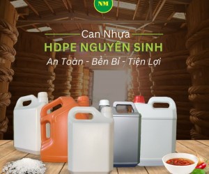 Can nhựa HDPE  5 lít đựng thuốc thủy sản