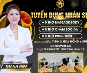 TUYỂN DỤNG NHÂN VIÊN THẨM MỸ VIỆN SPA