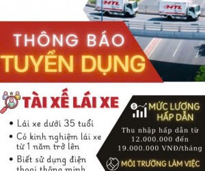 Công ty HTL cần tuyển tài xế