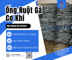 Ống Ruột Gà Cơ Khí – Ống ruột gà lõi thép bọc nhựa bọc lưới 304, Ống ruột gà lõi thép