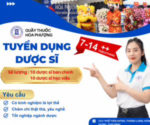 TUYỂN DỤNG DƯỢC SỸ