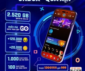 Đăng ký gói 12GG155 của MobiFone - Chơi game đỉnh nóc, Unbox quà xịn