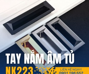 Tay nắm âm tủ cao cấp NK223 | Zalo 0901 196 552