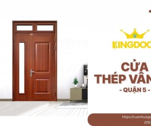 Cửa Thép Vân Gỗ Quận 5 | Ưu Điểm, Báo Giá & Cách Lựa Chọn