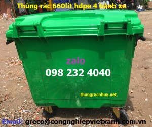 Ứng dụng của thùng rác 660L trong thực tế