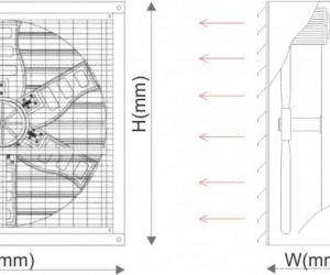 Bản vẽ cad quạt hút công nghiệp