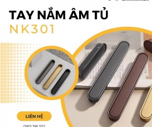 Tay nắm âm cửa tủ cao cấp NK301 | Zalo 0901 196 552