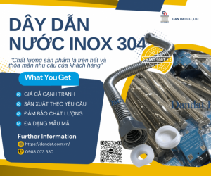 Dây Dẫn Nước Bình Nóng Lạnh - dây dẫn nước inox 304, Dây Dẫn Nước Chịu Nhiệt inox