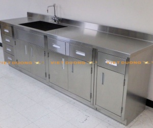 Thiết kế Lắp đặt Bàn thí nghiệm inox phòng sạch, Bàn thí nghiệm inox phòng vi sinh
