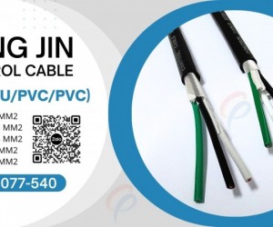 Cáp điều khiển Sangjin 3 x 1.5 mm2, không lưới chống nhiễu