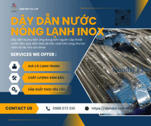 Dây Cấp Nước Nóng Lạnh Cho Bình Nước Nóng, Dây dẫn nước inox nóng lạnh