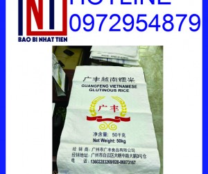 Bao PP dệt đựng gạo 50kg in Flexo