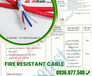 Cáp chống cháy chính hãng Altek Kabel 2 x 1.5 mm2 - BS 6387