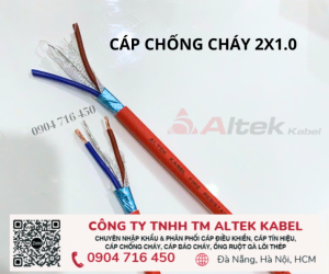 Cáp chống cháy 2x1.0 CV/FR Altek Kabel Đà Nẵng, Hà Nội. HCM