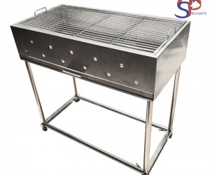 Lò nướng than hoa inox ngoài trời chân tháo rời