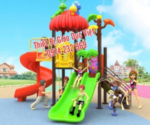 Cầu trượt liên hoàn cho bé, Bộ cầu trượt liên hoàn giá tốt và lắp đặt tận nơi