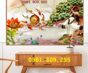 Tranh gạch 3d chim hạc An Khang thịnh vượng 