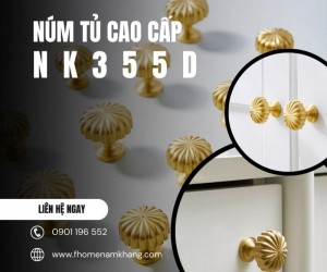 Núm tủ đồng cao cấp dạng cánh hoa NK355D | Zalo 0901 196 552