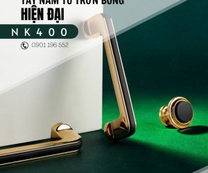 Tay nắm tủ trơn bóng hiện đại NK400 | Zalo 0901 196 552