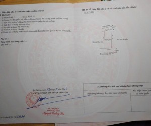 ĐẤT CHÍNH CHỦ - 2 MẶT TIỀN - Tổ 8 Phường Lê Lợi, Quận An Dương, Hải Phòng