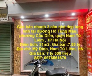 Cần bán nhanh 2 căn nhà đẹp lung linh tại quận Nam Từ Liêm, TP Hà Nội