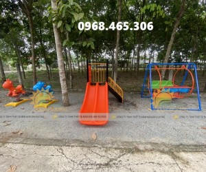 Thú nhún lò xo trẻ em, đu quay con ngựa khu vui chơi trẻ em