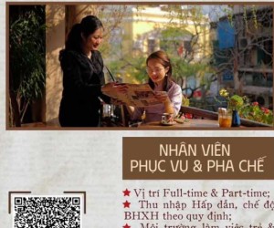 TUYỂN DỤNG NHÂN VIÊN PHỤC VỤ NHÀ HÀNG TẠI QUẬN HOÀN KIẾM, HÀ NỘI