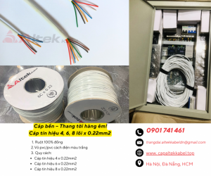 Cáp tín hiệu chống nhiễu sử dụng cho thang tời hàng